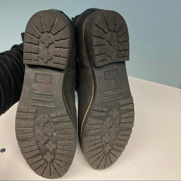 DUNE LONDON Sz 9 Moto  Style Faux Fur Lined With Straps Ankle Booties - Picture 6 of 9